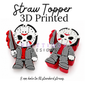 Straw Toppers | 3D Printed | 8mm Hole
