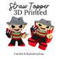 Straw Toppers | 3D Printed | 8mm Hole