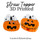 Straw Toppers | 3D Printed | 8mm Hole