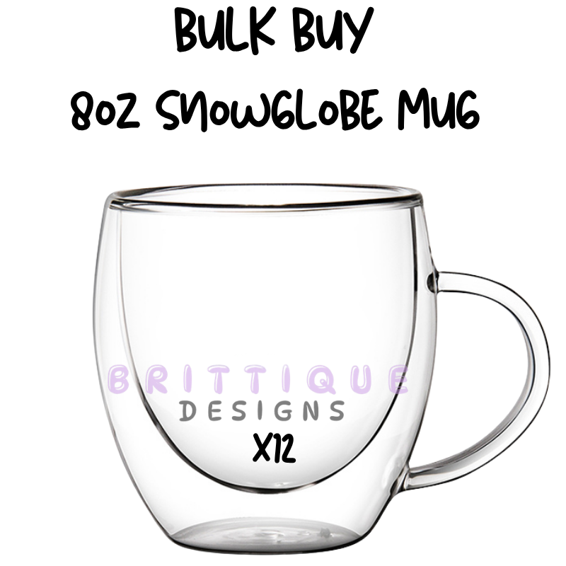 BULK BUY | 8oz Snowglobe Mugs
