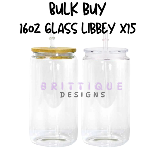 BULK BUY | 16oz Glass Libbey