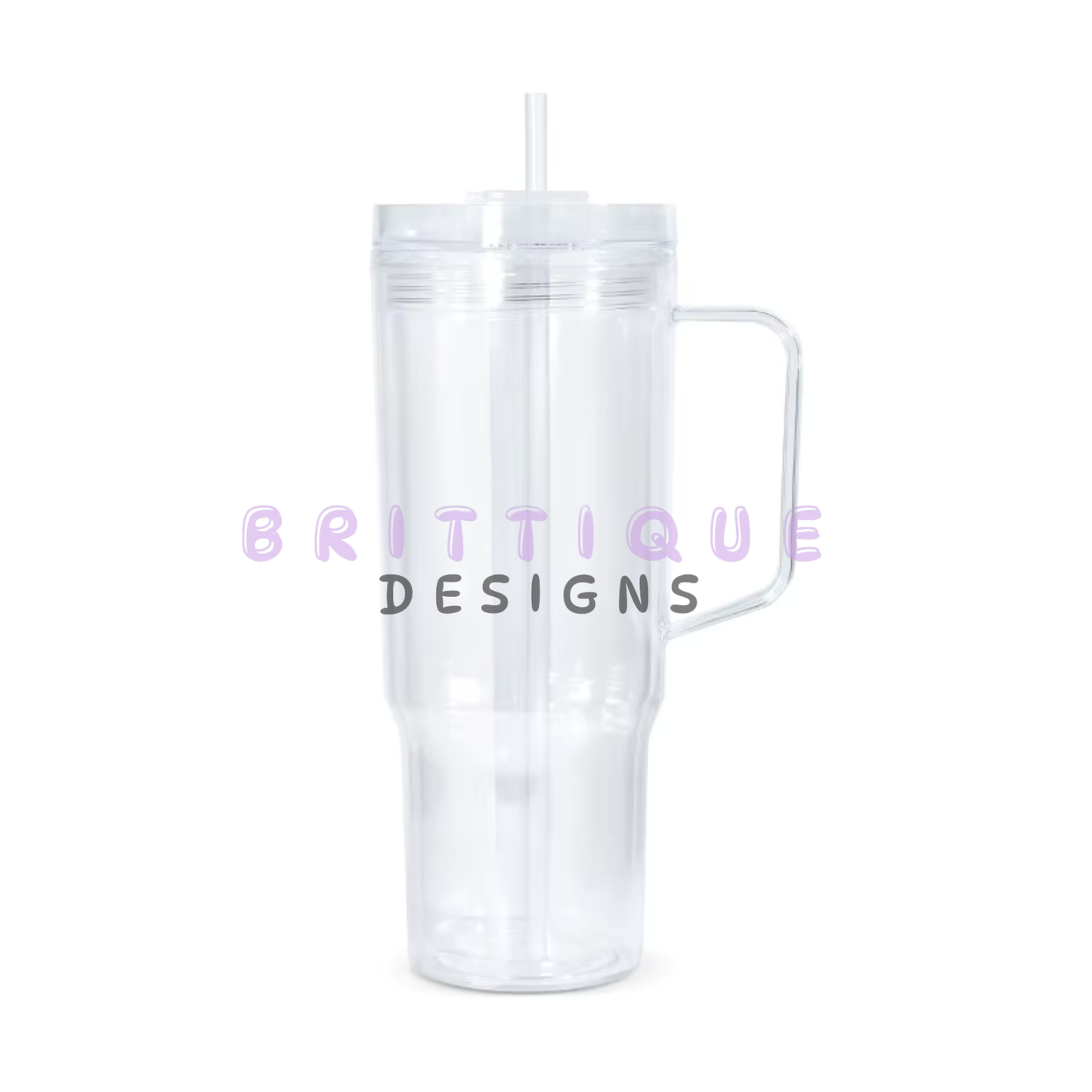 40oz Acrylic Snow Globe Tumbler Blank