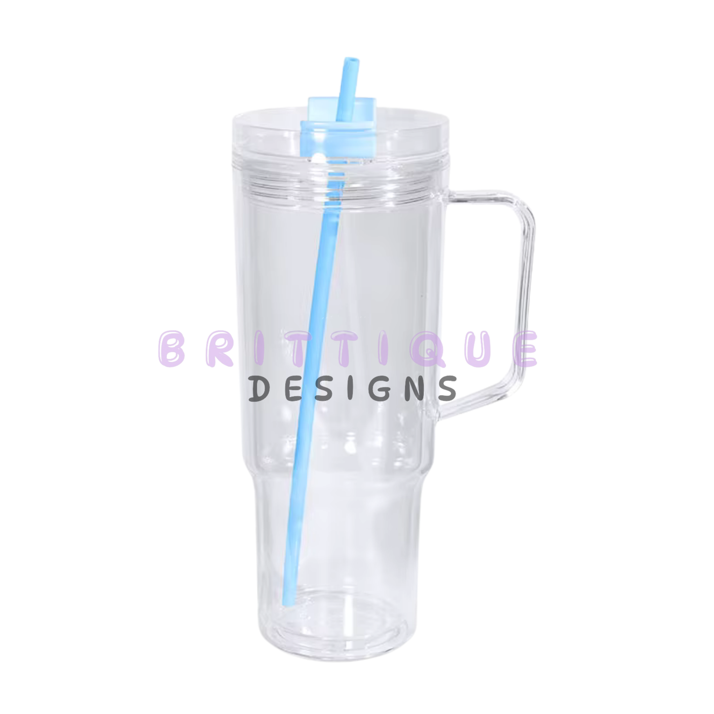 40oz Acrylic Snow Globe Tumbler Blank