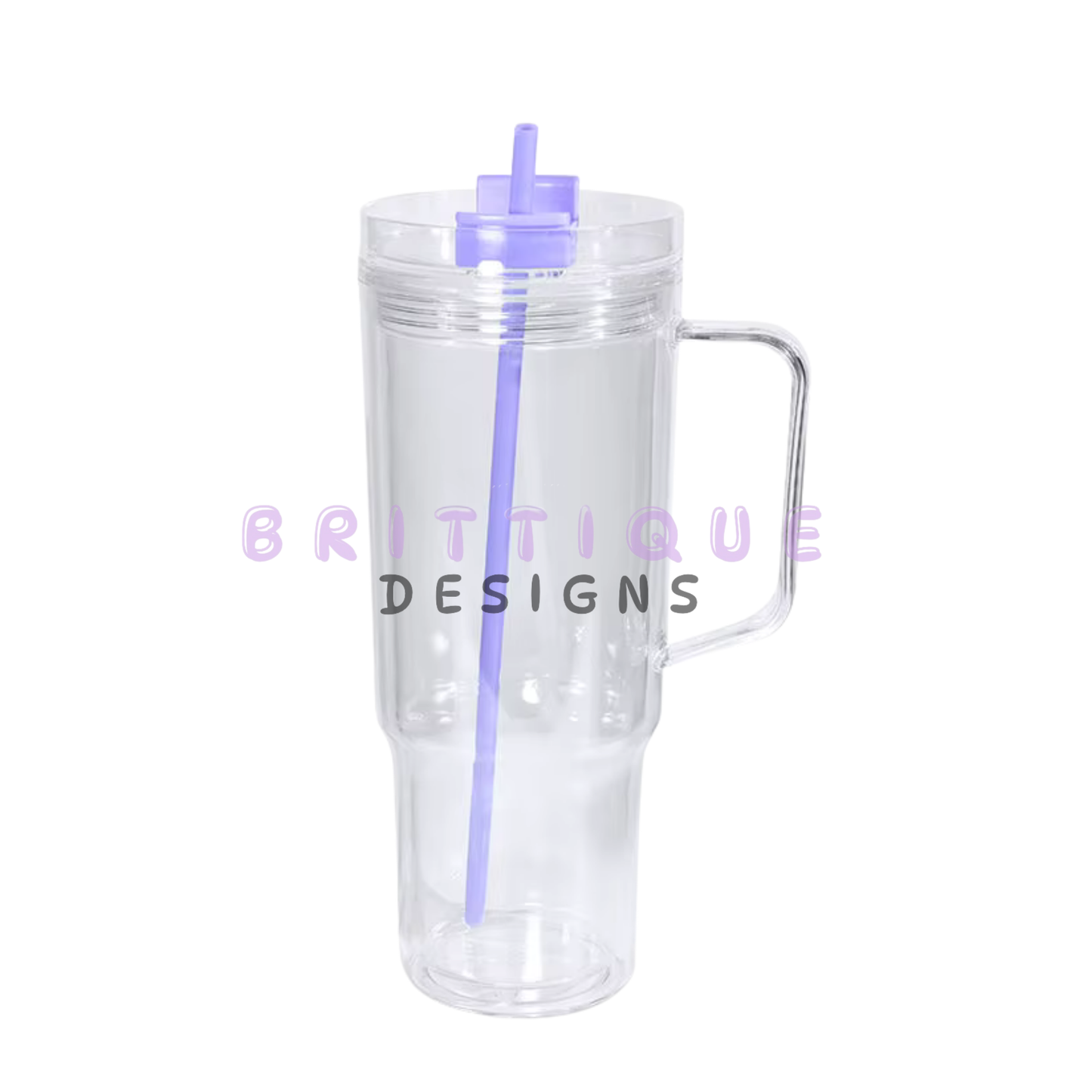 40oz Acrylic Snow Globe Tumbler Blank