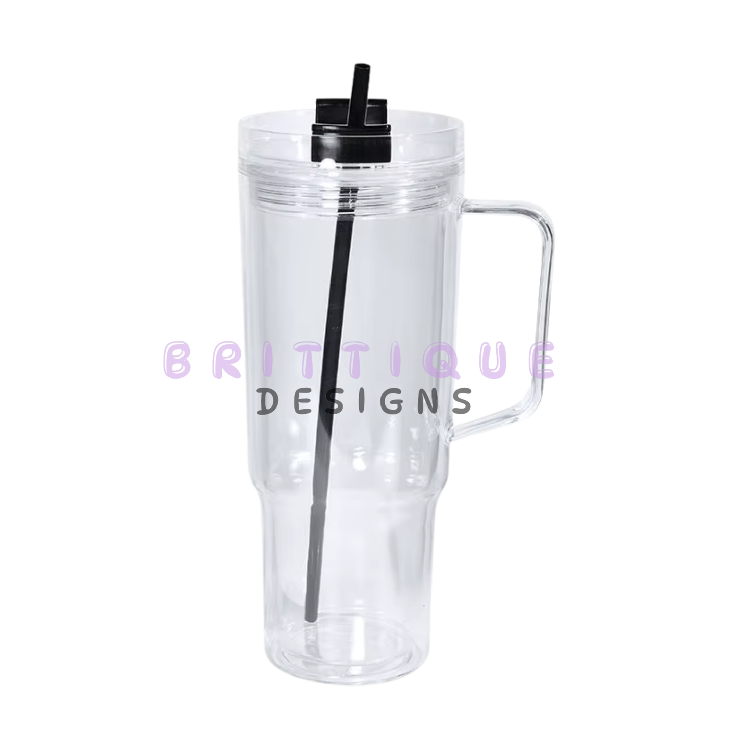 40oz Acrylic Snow Globe Tumbler Blank