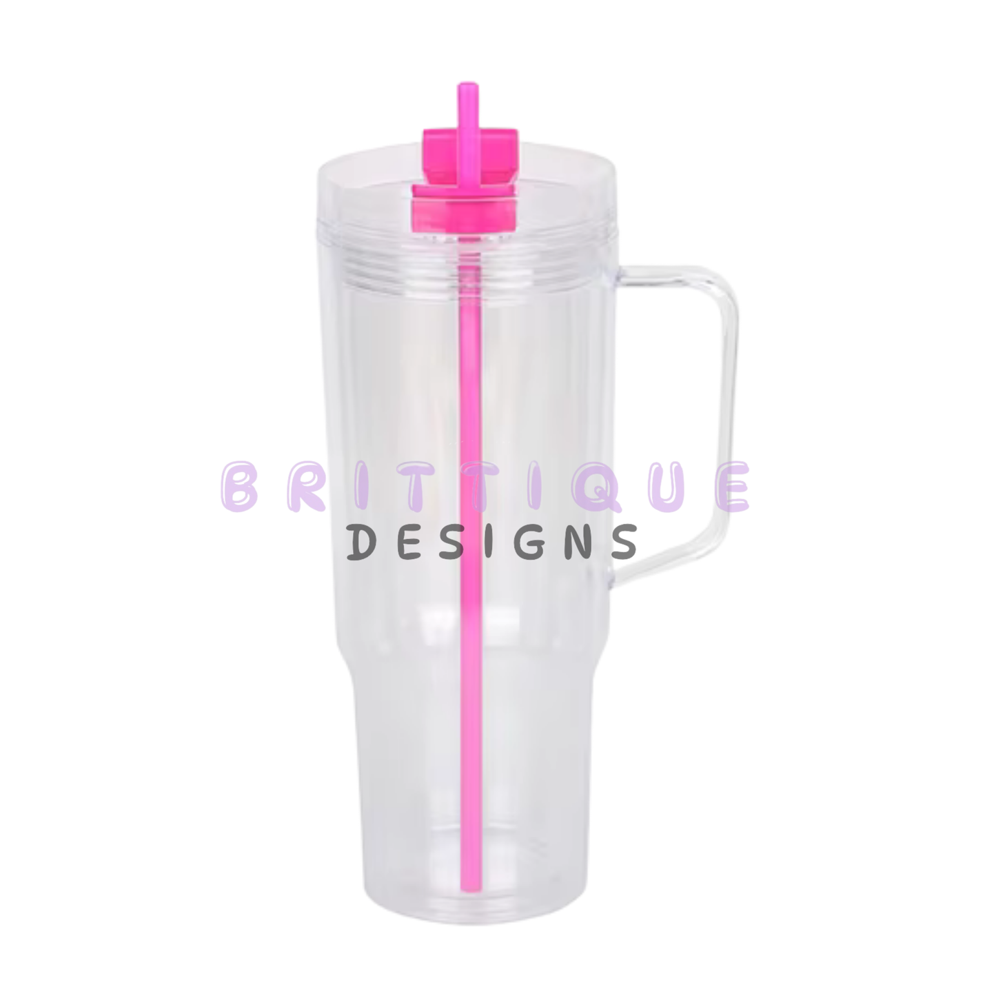 40oz Acrylic Snow Globe Tumbler Blank