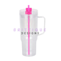 40oz Acrylic Snow Globe Tumbler Blank