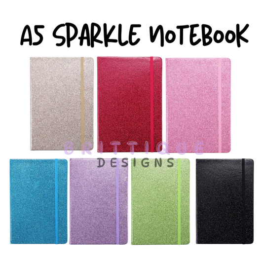 A5 Sparkle Hardcover Notebook