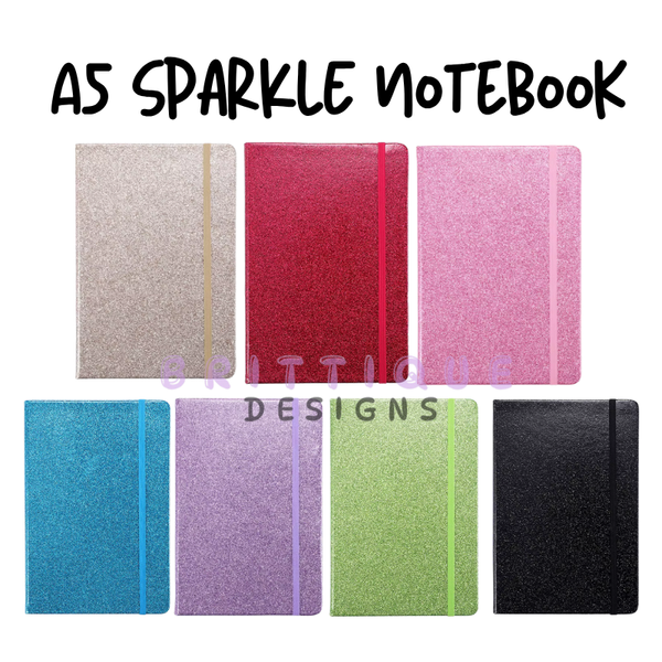A5 Sparkle Hardcover Notebook
