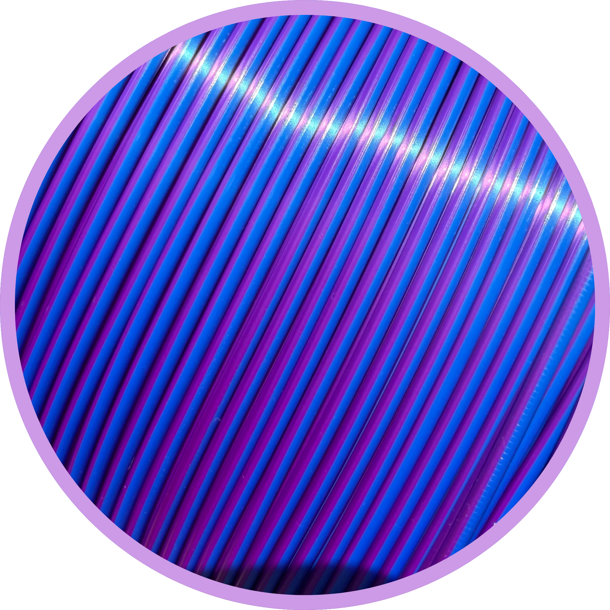 Blue Purple Silk