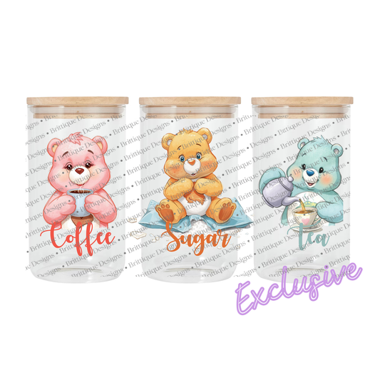 Cuddle Bears | Canister | 16oz UV DTF Exclusive | #2333