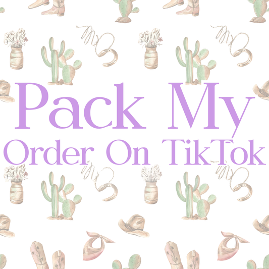 Pack My Order On TikTok