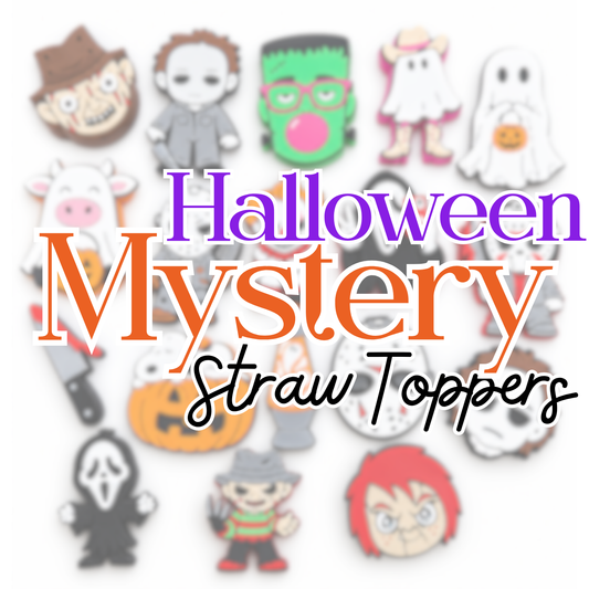 Halloween Mystery Straw Topper Pack