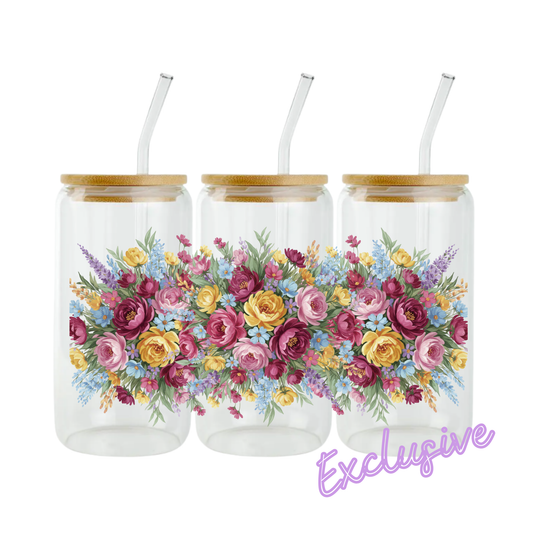 Floral Arrangements | 16oz UV DTF Exclusive