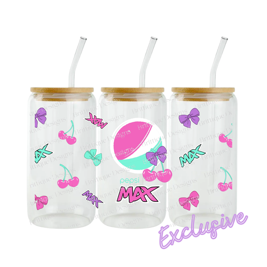 Pepsi Max Pink Cherries | 16oz UV DTF Exclusive