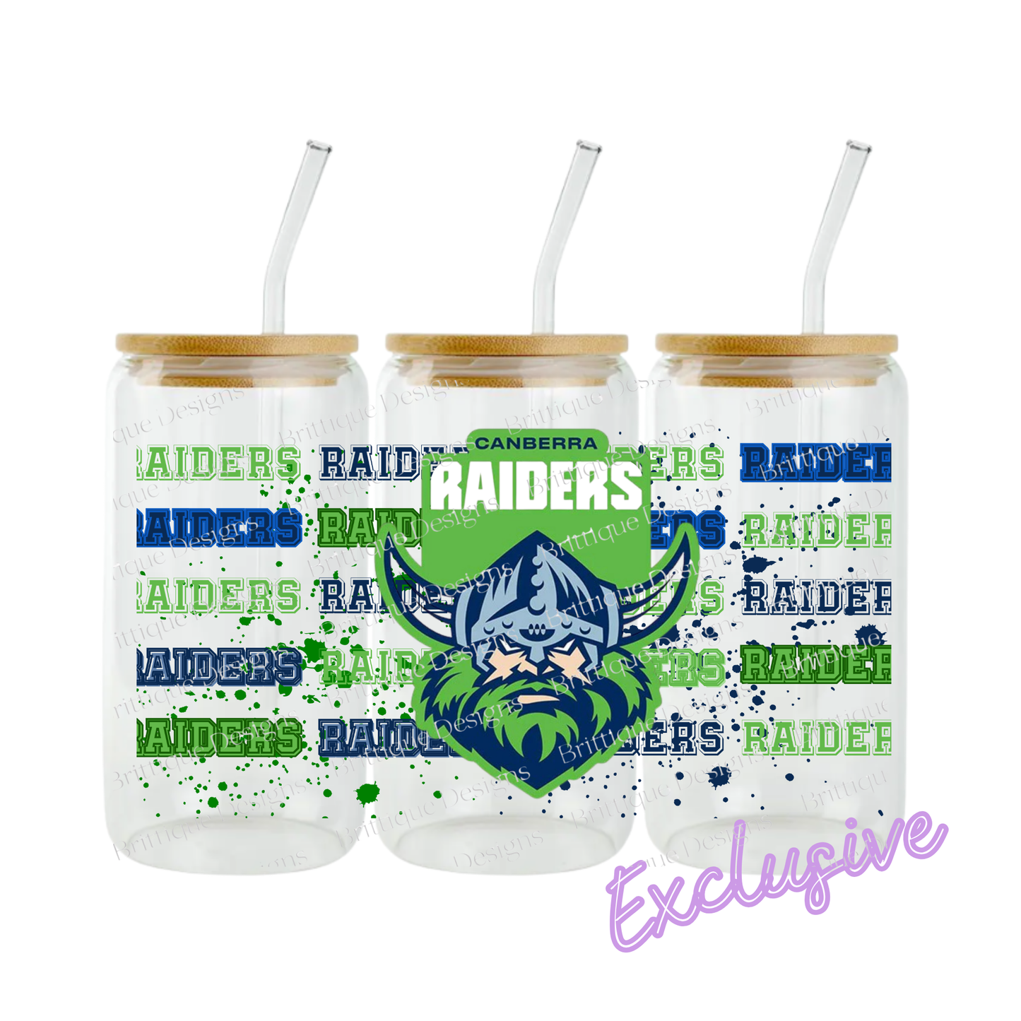 Canberra Raiders | NRL Football | 16oz UV DTF Exclusive