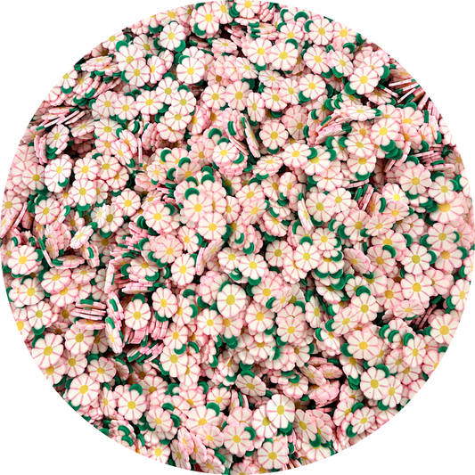 Sweet Pink Flowers | Polymer Clay Pieces