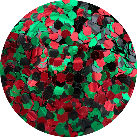 Naughty Or Nice | Christmas | Chunky Glitter Mix | 50g Shakers