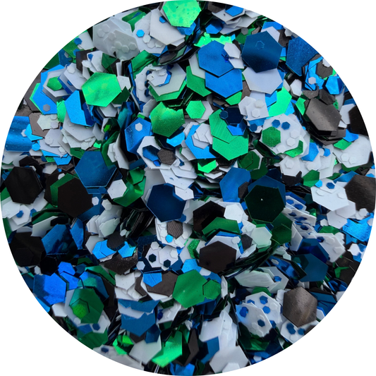 Tinsel & Ice | Christmas | Chunky Glitter Mix | 50g Shakers