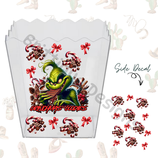 'Grinchmas Goodies' Snack Decals