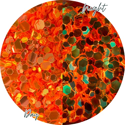Molten Mango | Glow In The Dark Glitter | 50g Shaker