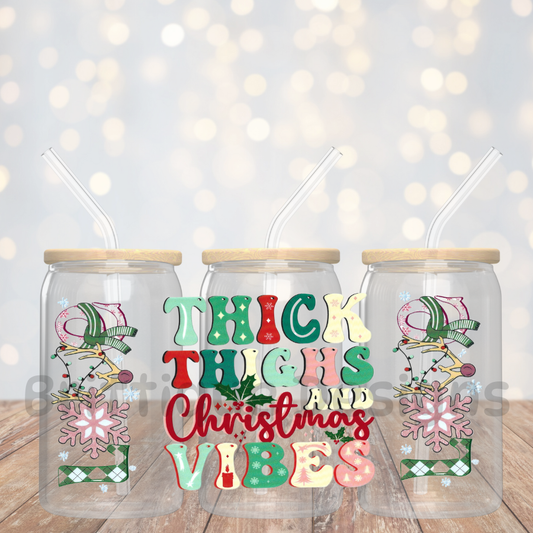 16oz Double Sided UV DTF Wrap #236 Christmas