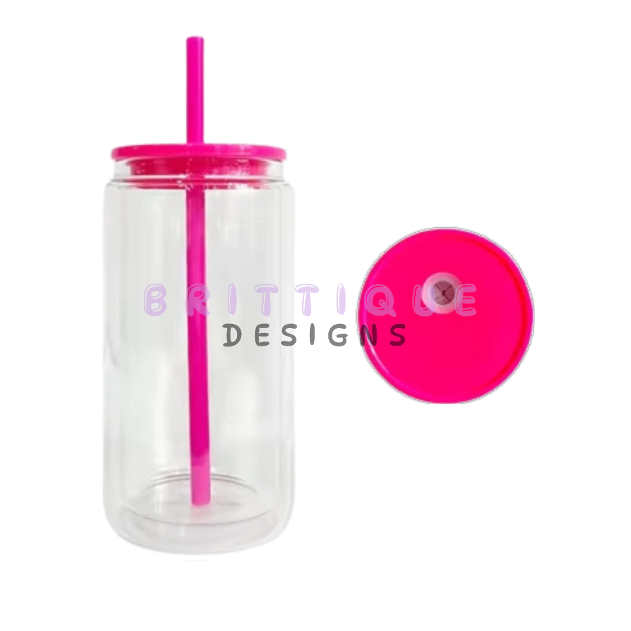 16oz Acrylic Snow Globe Tumbler | Blank