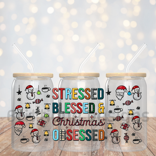 16oz Double Sided UV DTF Wrap #79 Christmas