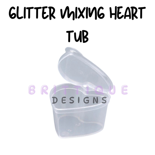 Glitter Mixing Heart Tub