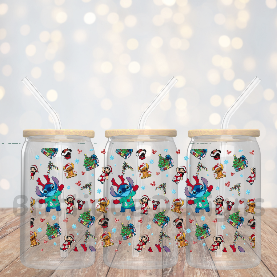 16oz Double Sided UV DTF Wrap #191 Christmas