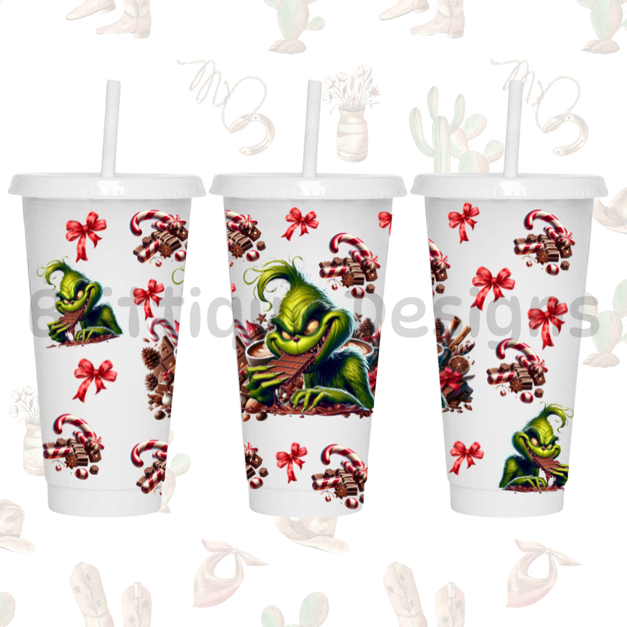 'Grinchmas Goodies' Drink Decal