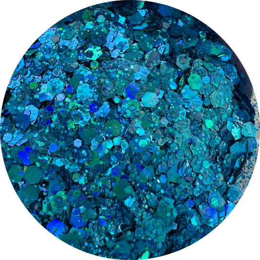 Deep Sea Dazzle | Holographic | Chunky Glitter | 50g Shaker