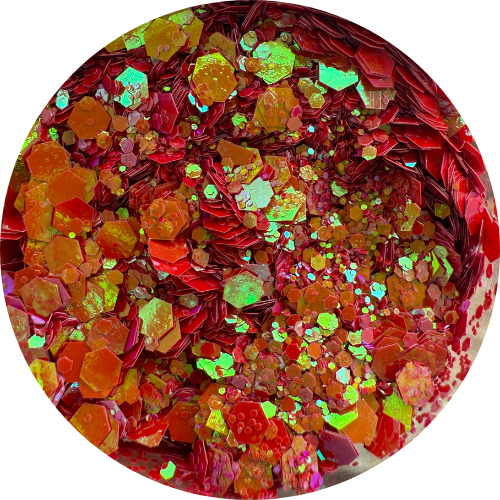 Cherry Gold Dust | Colour Shifting | Chunky Glitter | 50g Shaker