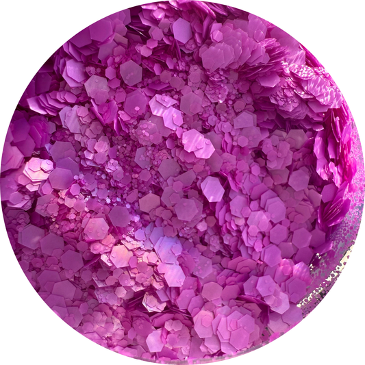 Barney | Neon Chunky Glitter | 50g Shaker