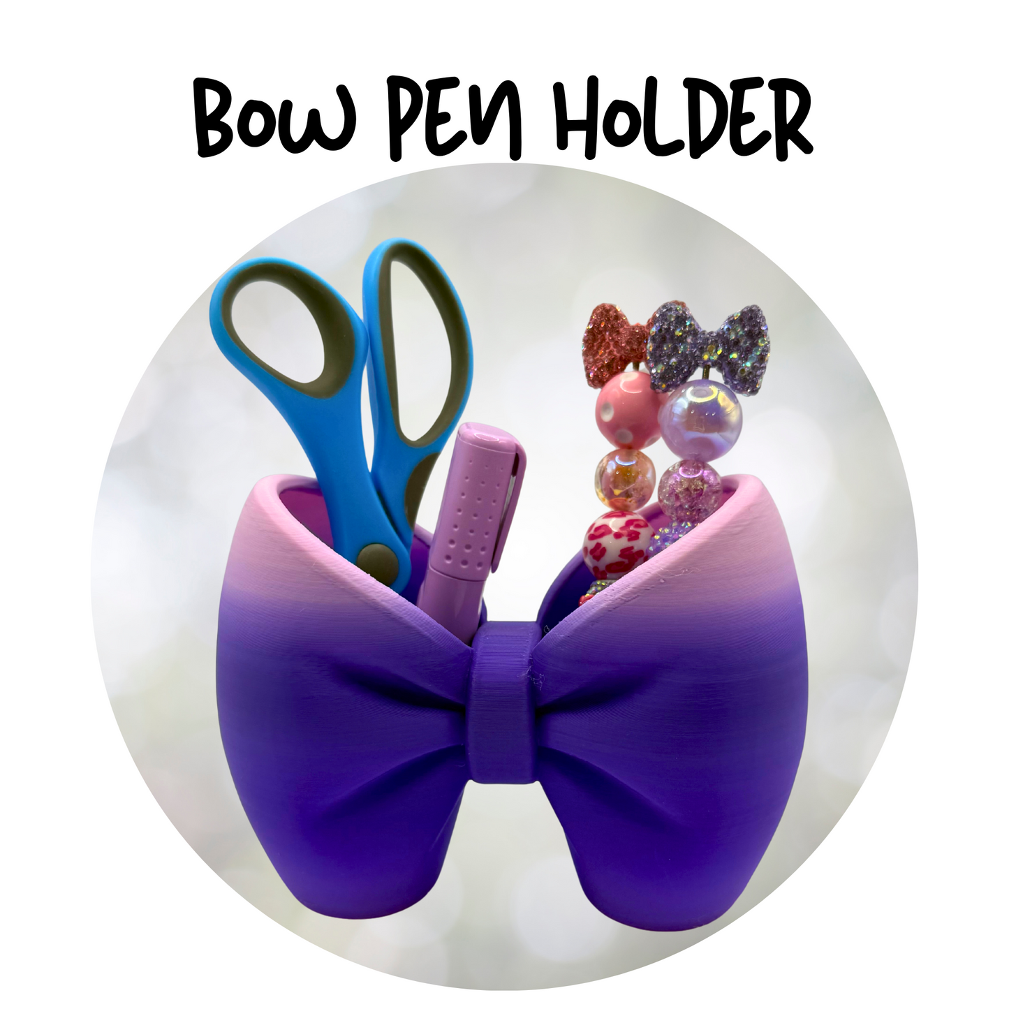 Bow Pen Holder