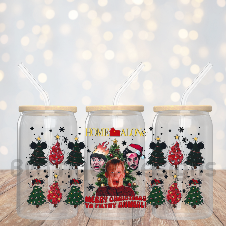 16oz Double Sided UV DTF Wrap #229 Christmas