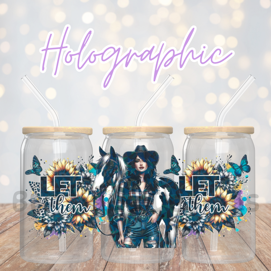 16oz Holographic UV DTF Wrap #48