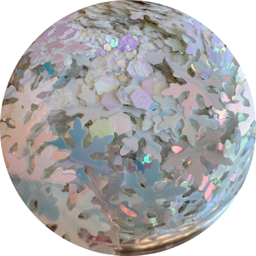 Snowglobe Sparkle | Christmas | Shaped Glitter Mix | 50g Shaker