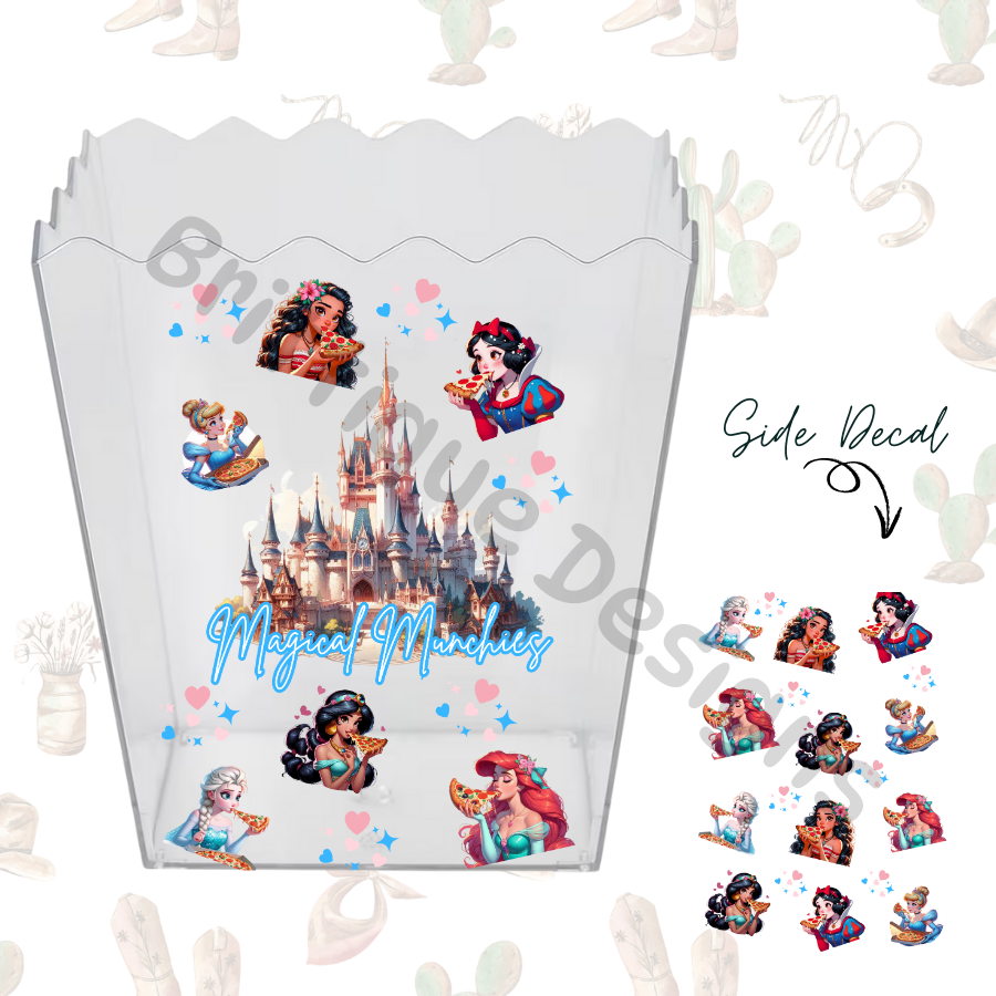 Magical Munchies | Popcorn Bucket UV DTF
