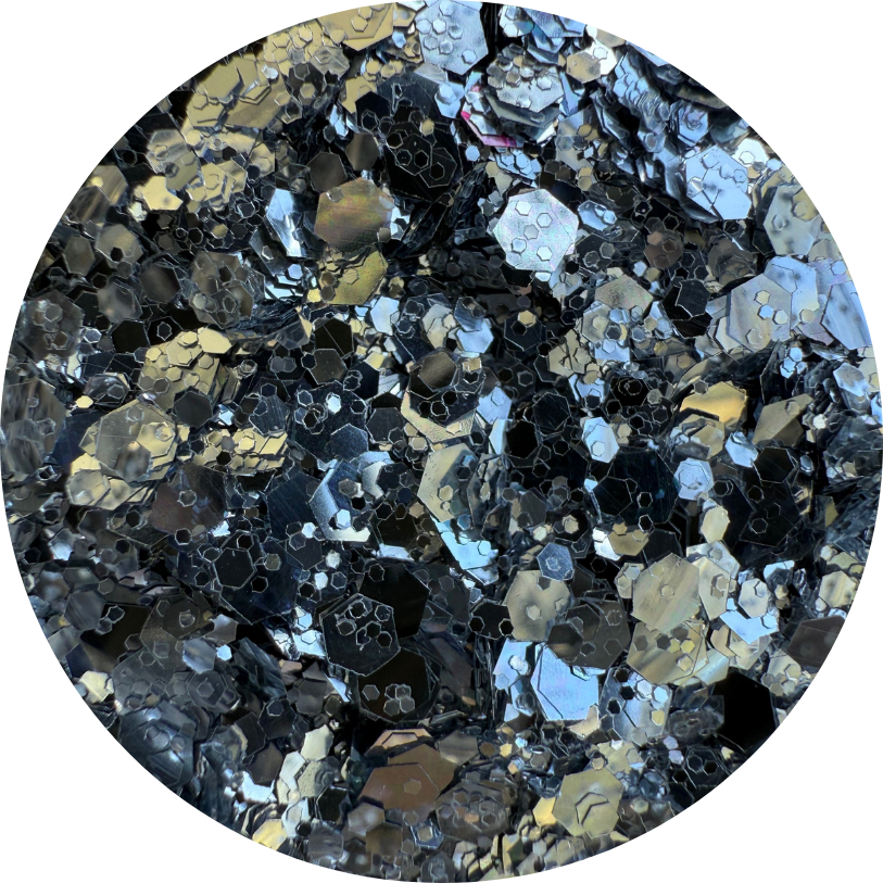 Sterling Silver | Metallic | Chunky Glitter | 50g Shaker