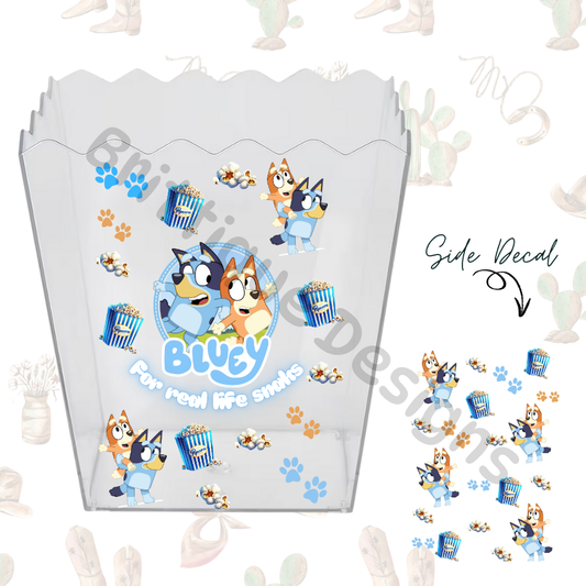 For Real Life Snacks | Popcorn Bucket UV DTF