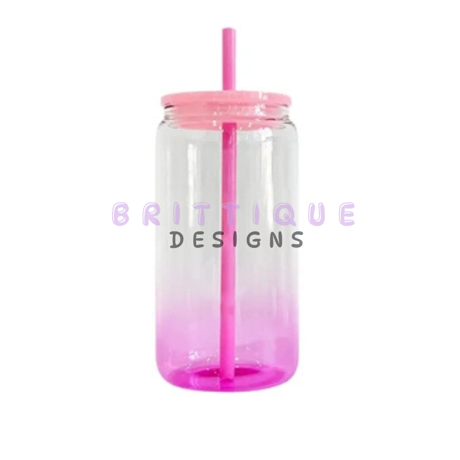 16oz Sublimation Ombre Jelly Glass Libbey | Blank