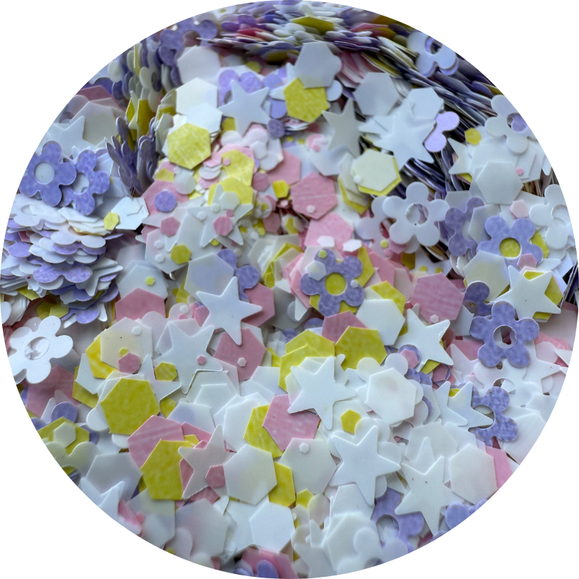 Pastel Dreamscape| Shaped Glitter Mix | 50g Shaker