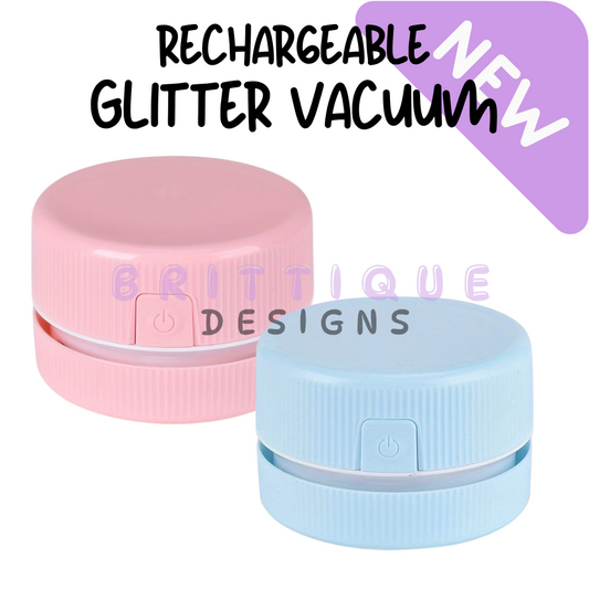 Glitter Desk Vacuum - Rechargeable