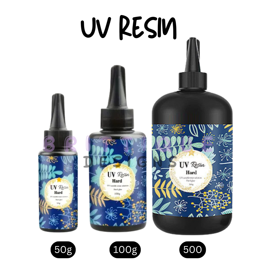 Hard Quick-Drying Clear UV Resin for Snow Globes & Crafts | 50g, 100g & 500g
