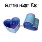 Glitter Heart Tub