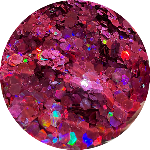 Electric Pink | Holographic | Chunky Glitter | 50g Shaker
