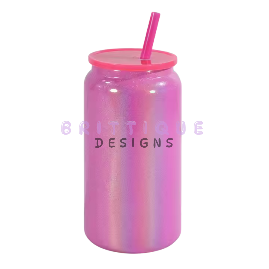 16oz Sublimation Glitter Shimmer Stainless Steel Libbey | Blank