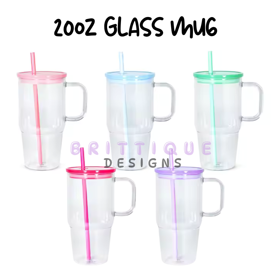 20oz Sublimation Glass Mug Blank