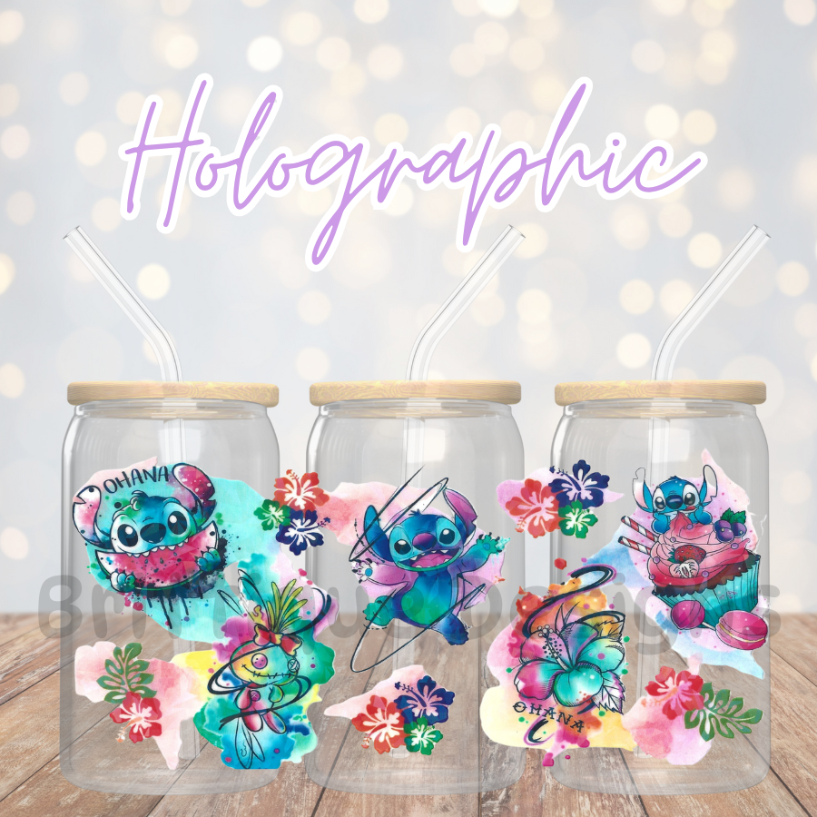 16oz Holographic UV DTF Wrap #47
